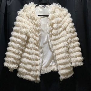 Cream Shag Jacket